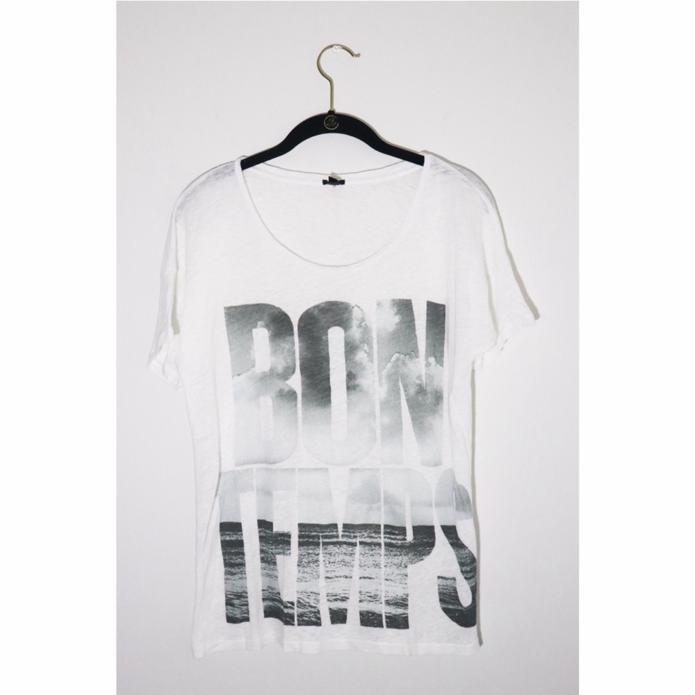 J.Crew | 100% Linen T-shirt Bon Temps